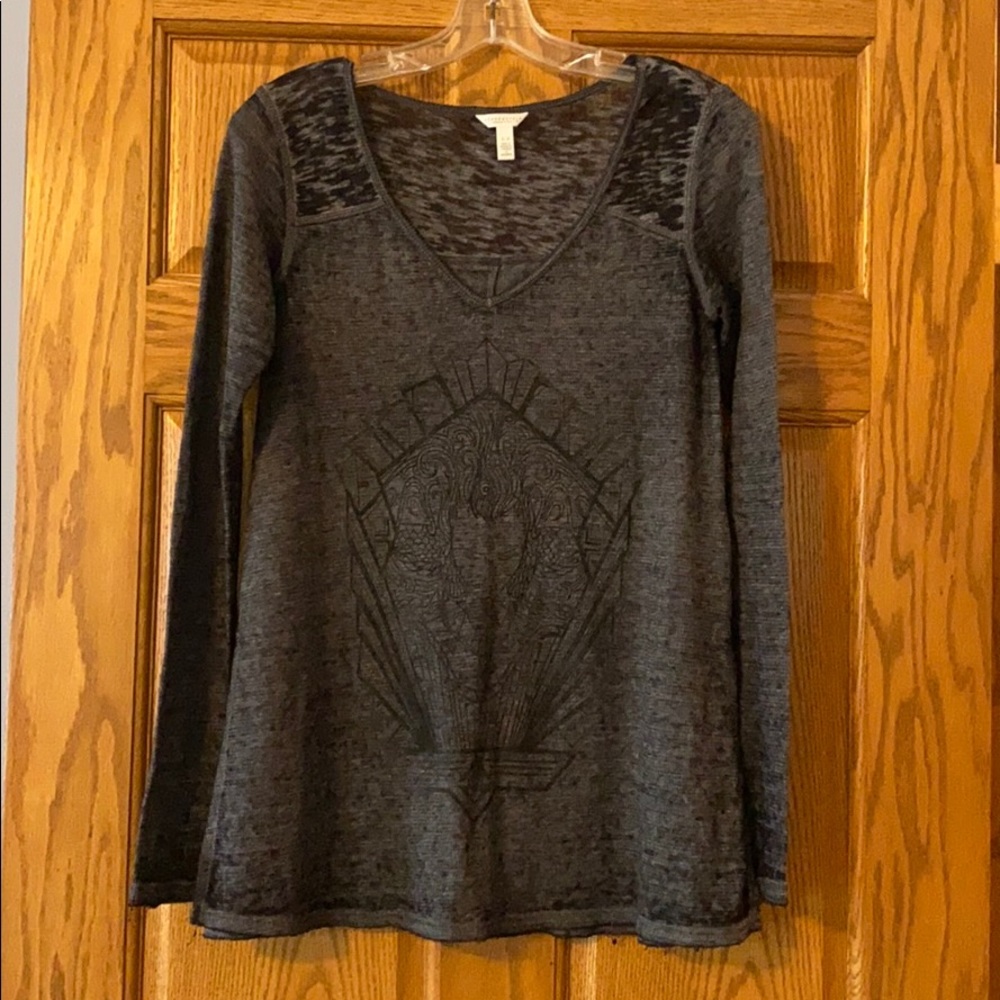 Long Sleeve Blouse With Graphic